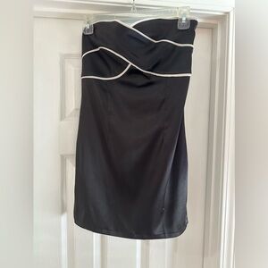 black Amazon dress satin